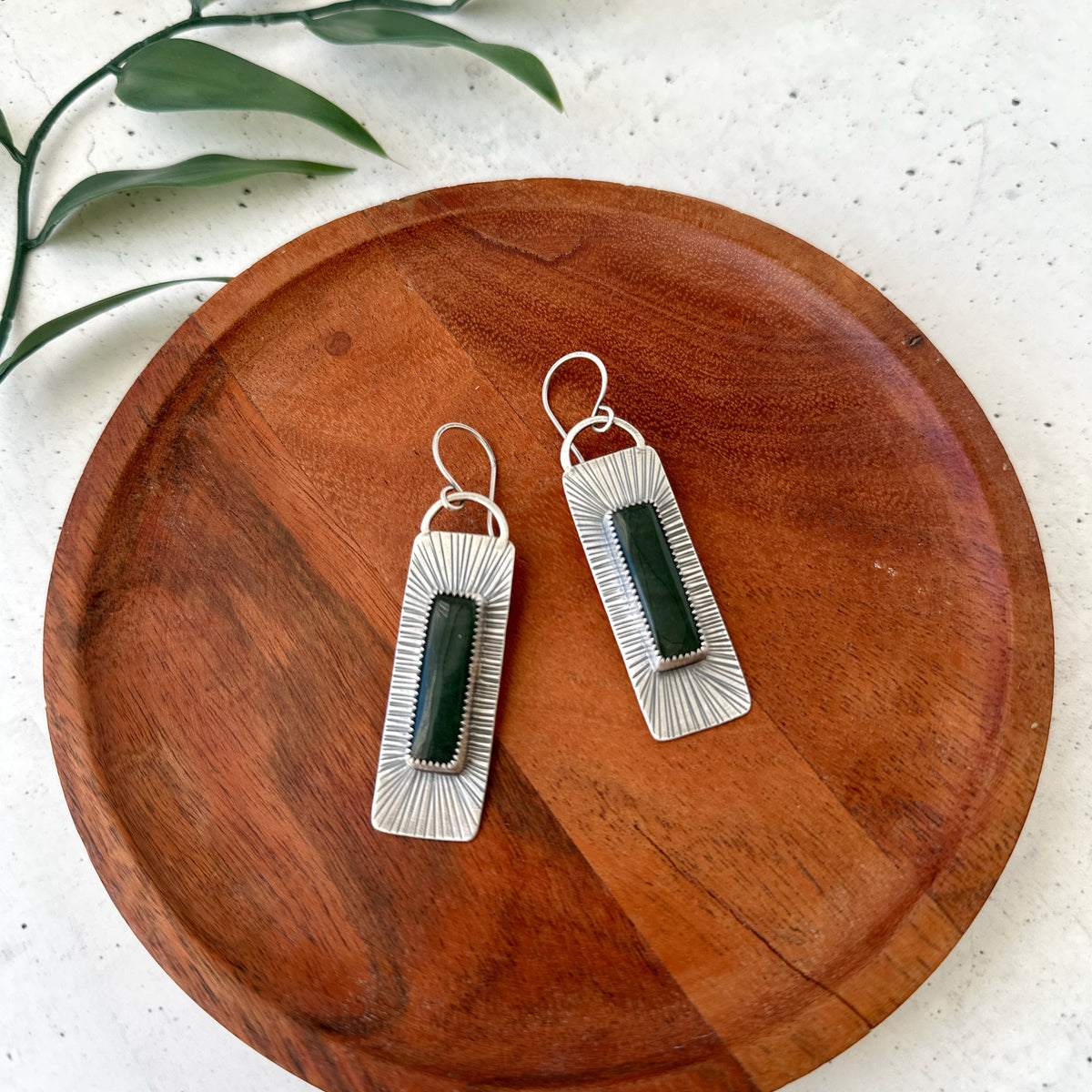 Mountain Jade Statement Earrings