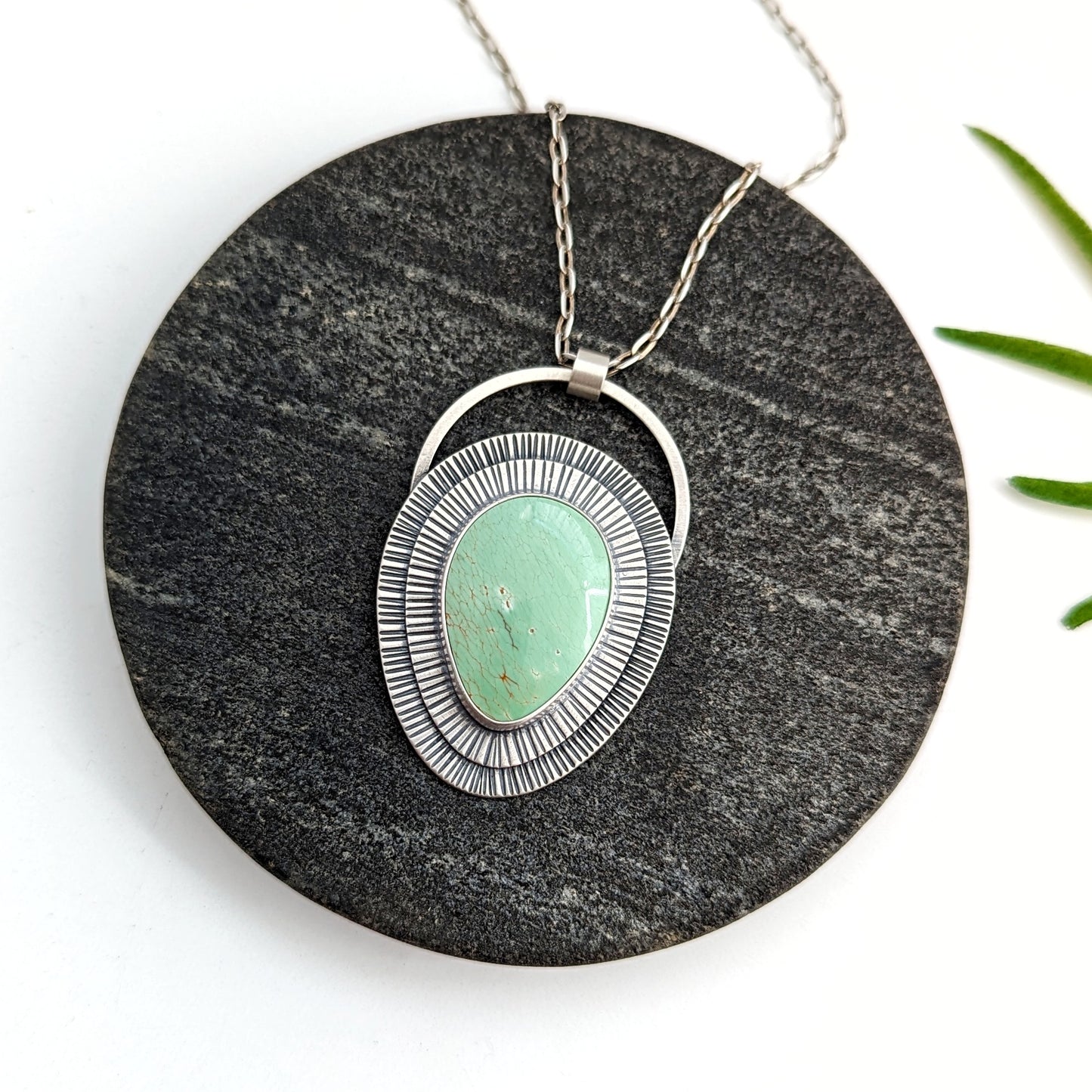 Australian Variscite Pendant Necklace