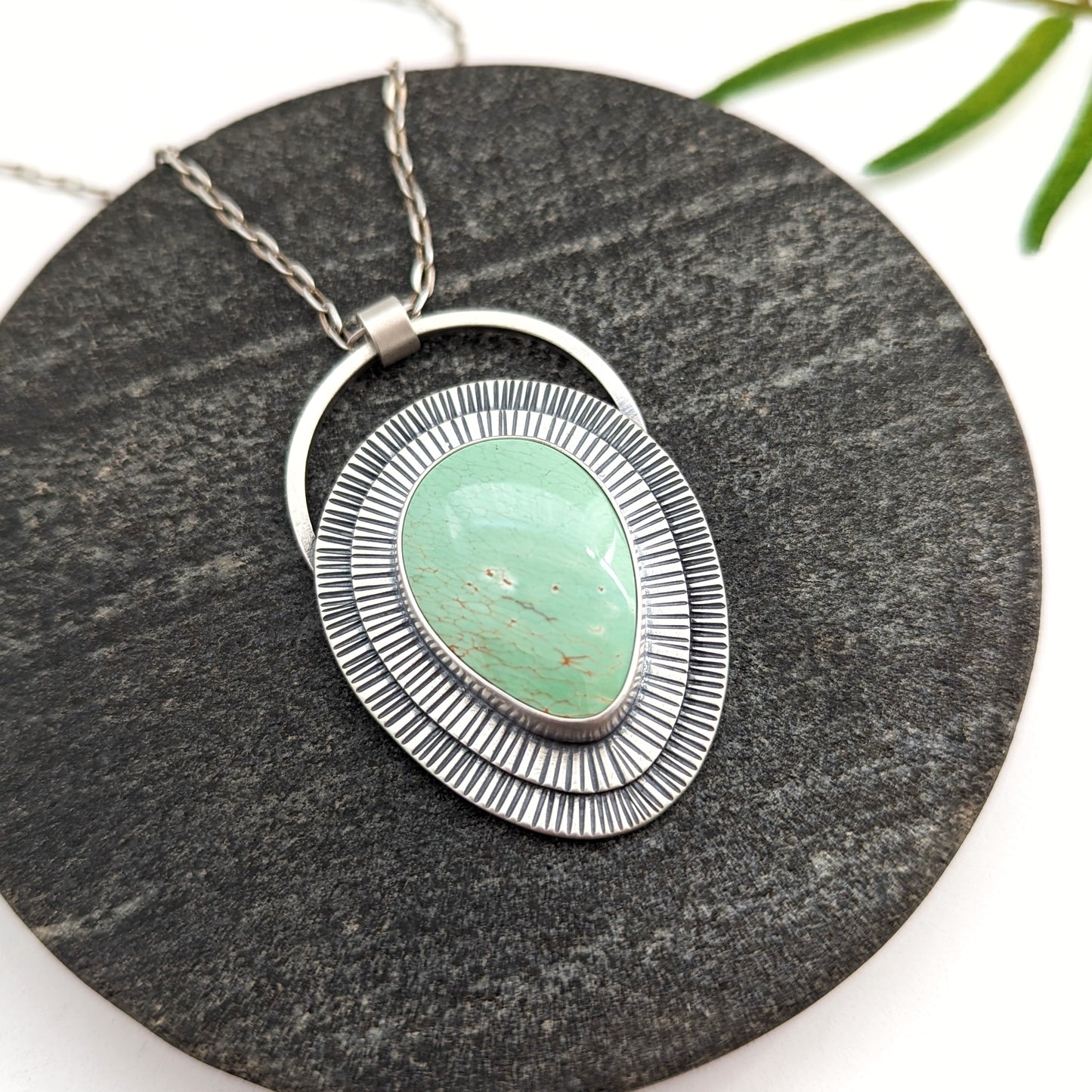 Australian Variscite Pendant Necklace