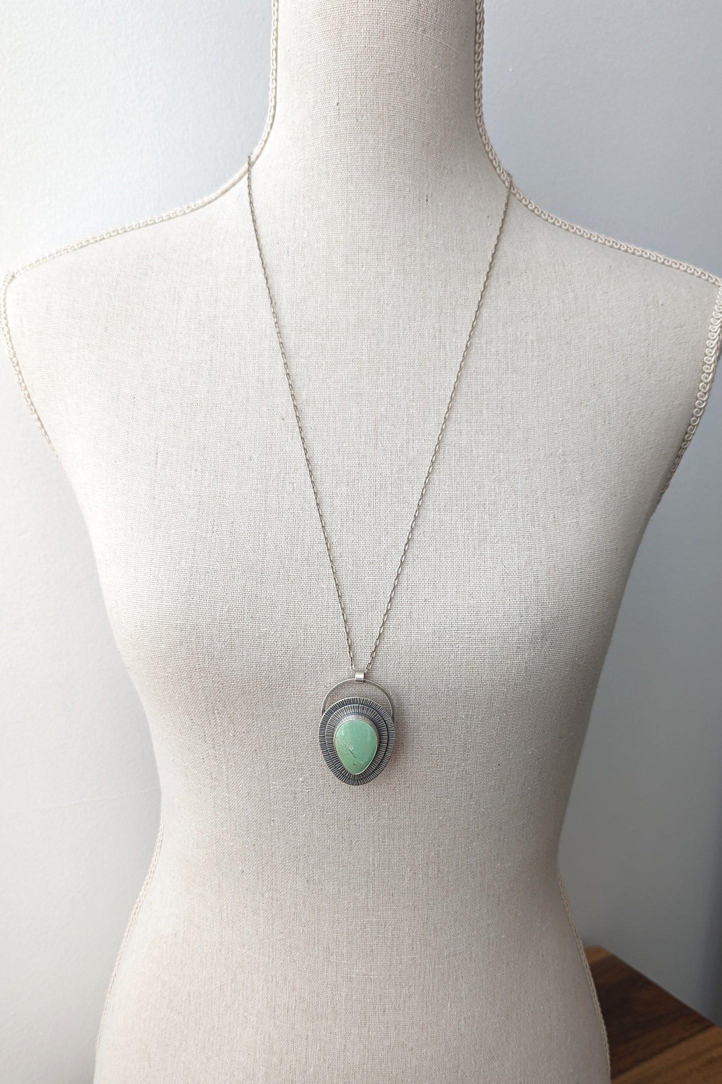 Australian Variscite Pendant Necklace