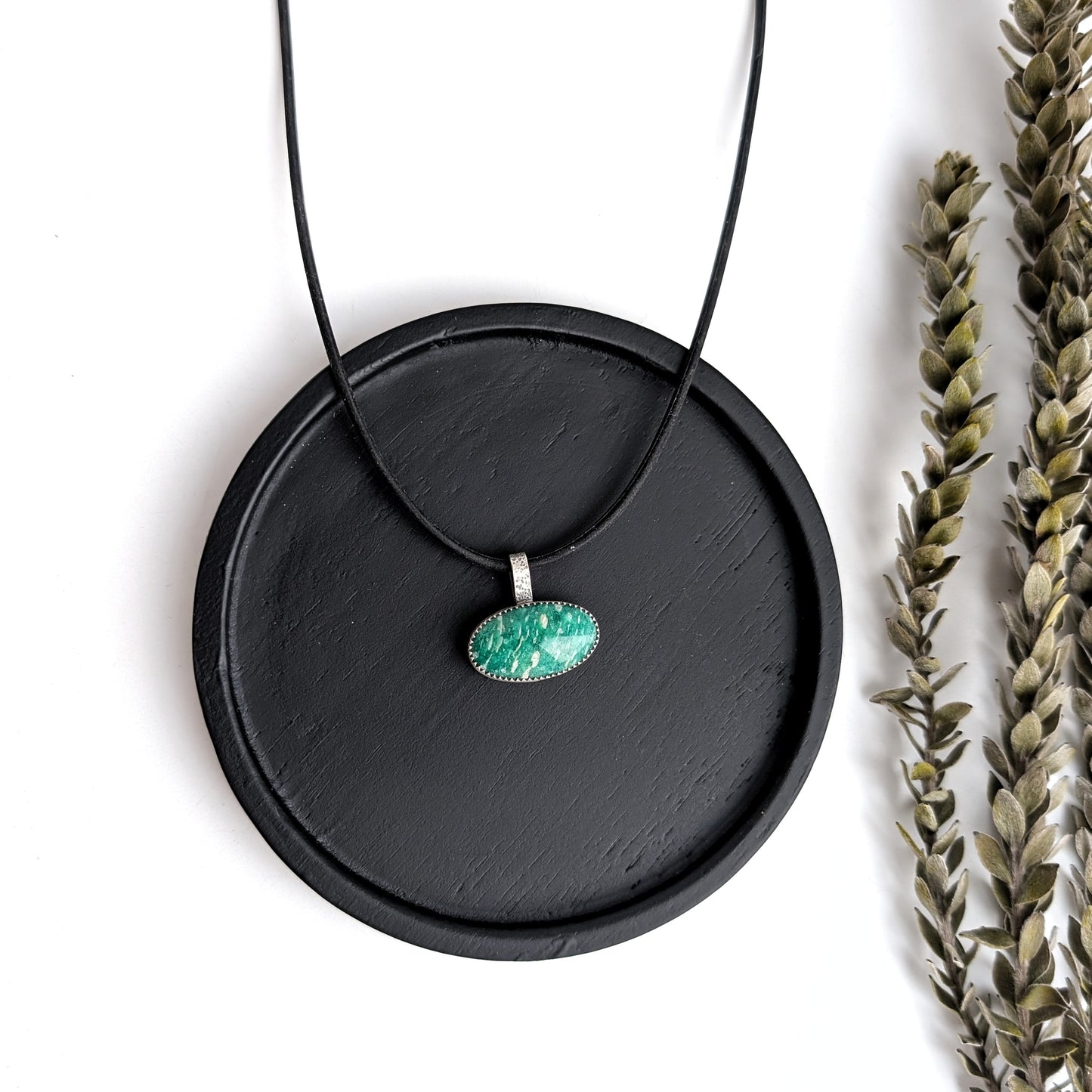 Amazonite Pendant Necklace