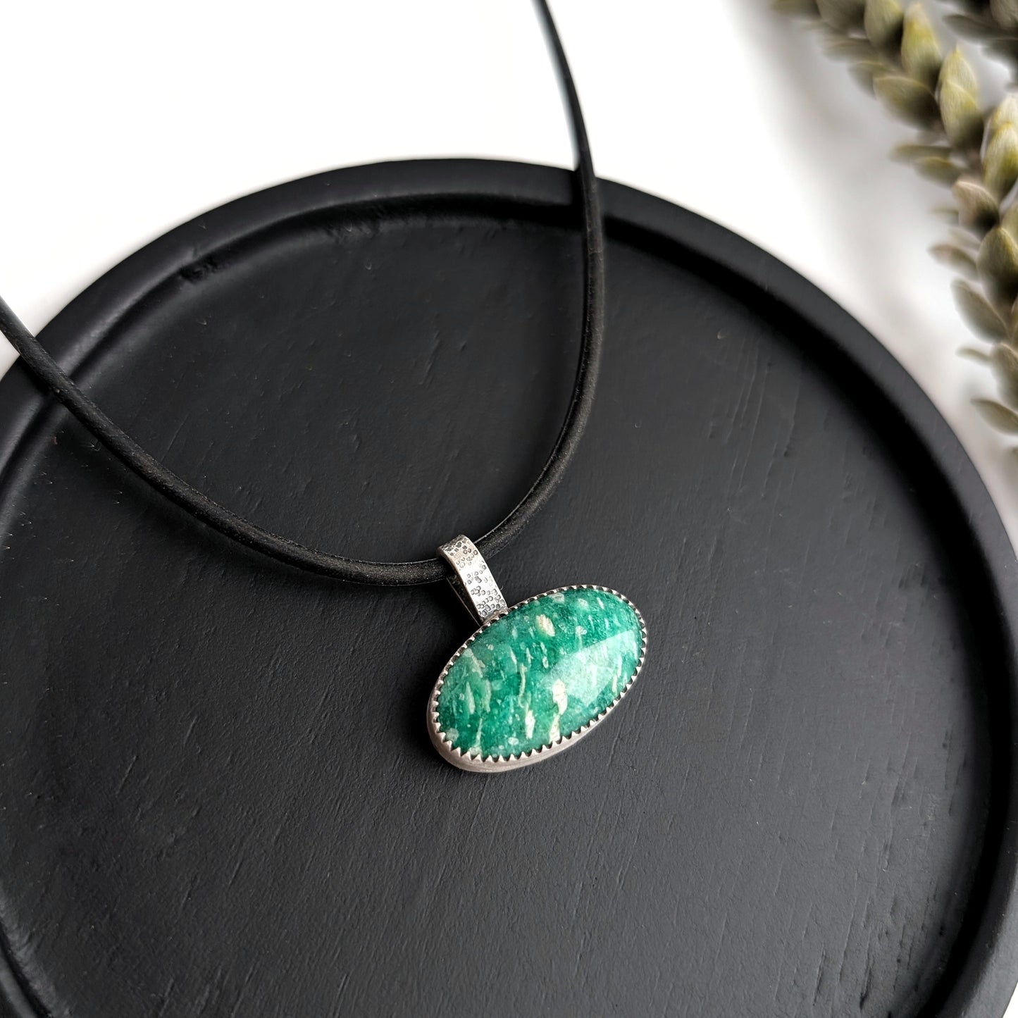 Amazonite Pendant Necklace