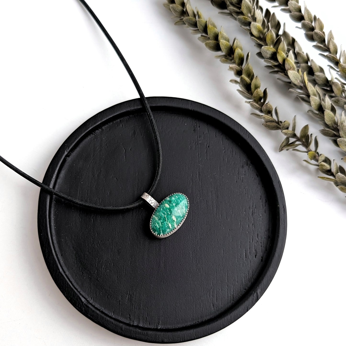 Amazonite Pendant Necklace