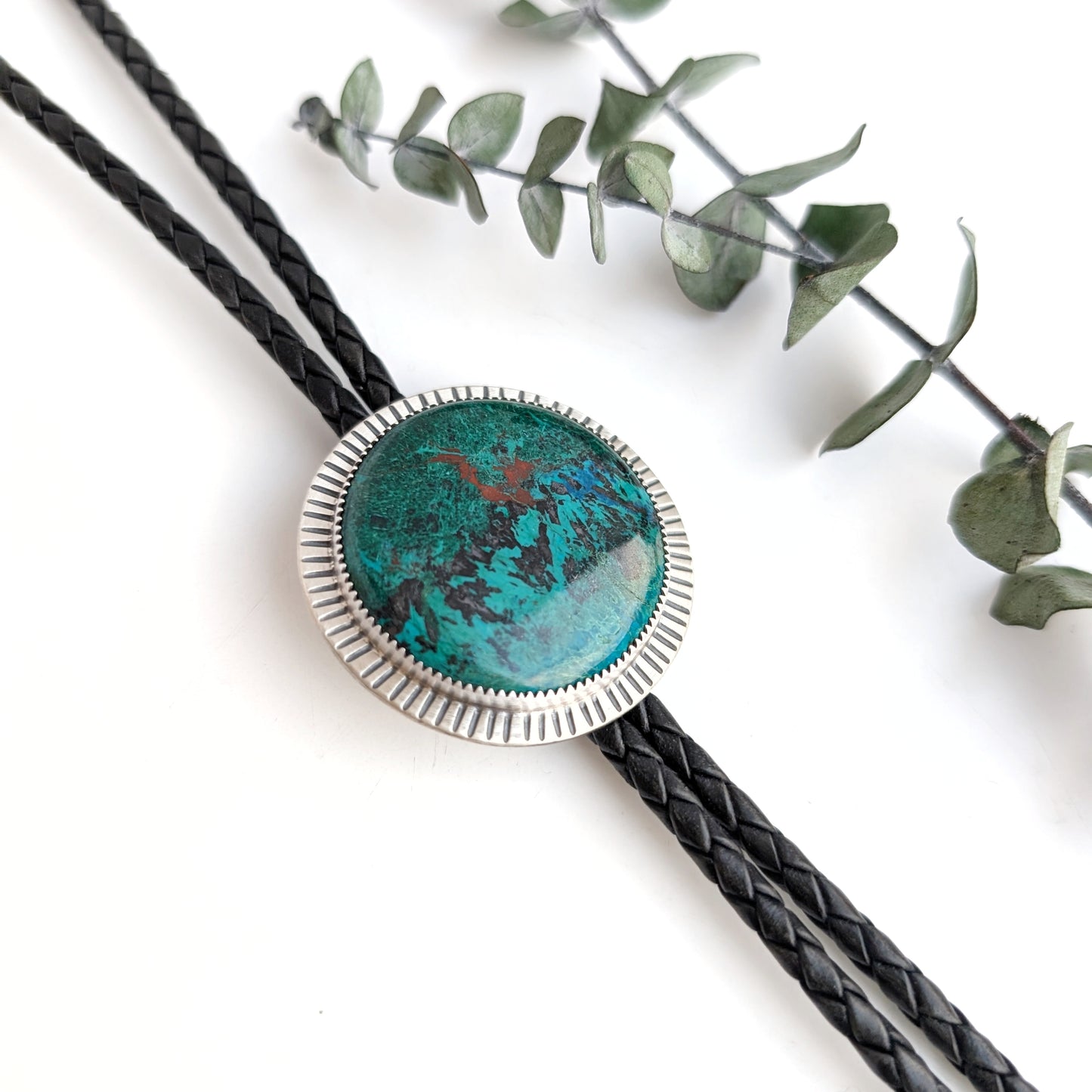 Chrysocolla Malachite Statement Bolo