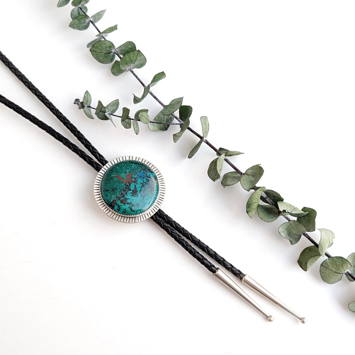 Chrysocolla Malachite Statement Bolo