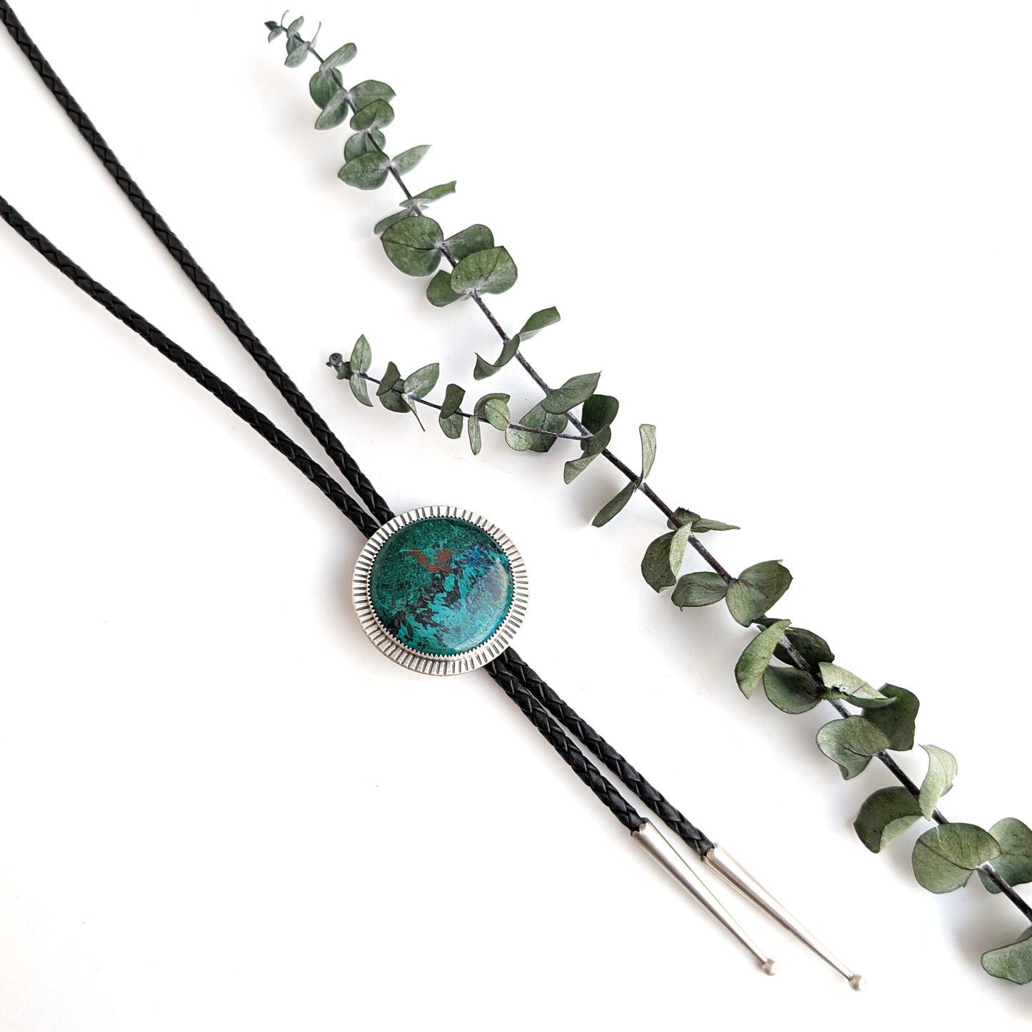 Chrysocolla Malachite Statement Bolo