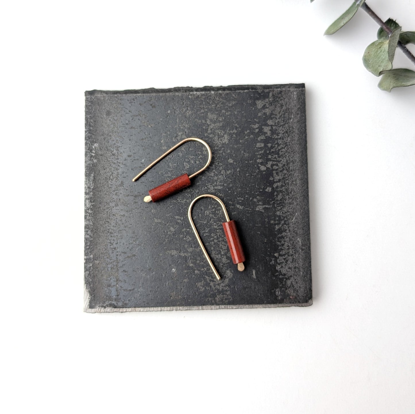 Made to Order : Open Hoop : Red Jasper