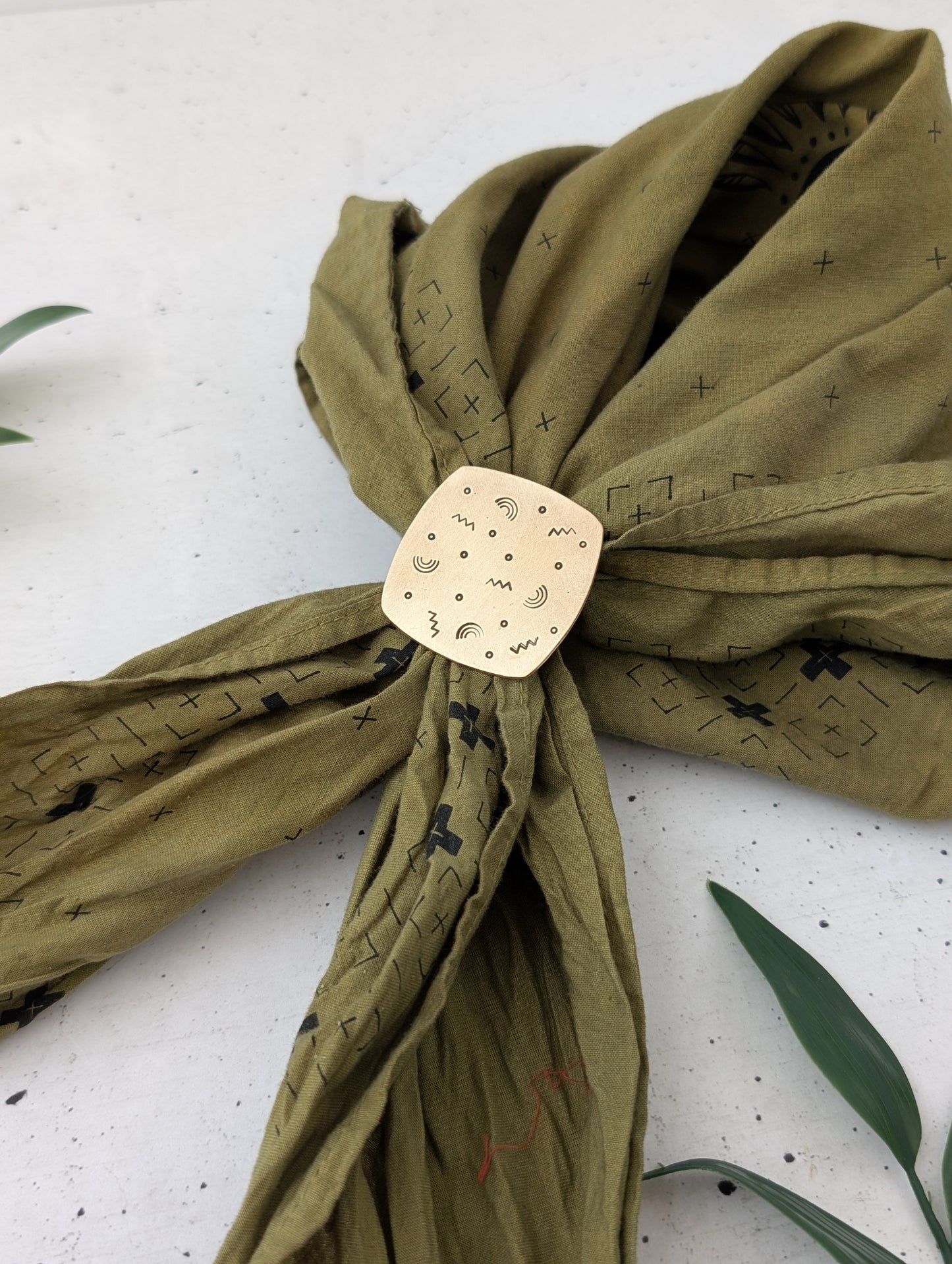 Make & Take Workshop : Confetti Stamped Scarf Slide : 3-3.5 hours