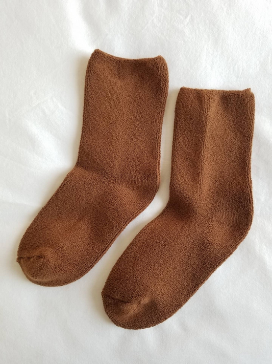 Cloud Socks - Sepia