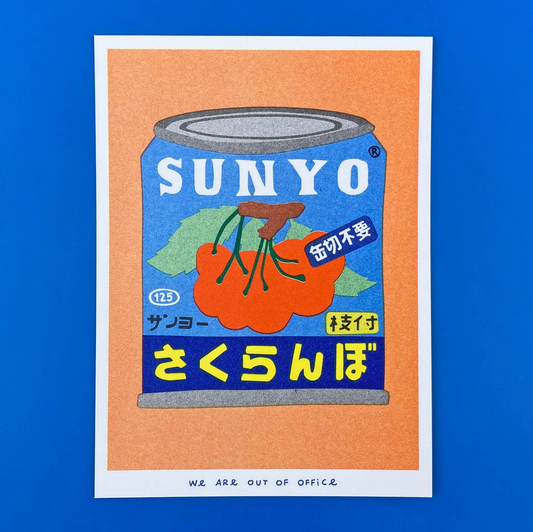 Risograph Prinnt - Canned Sunyo Cherries