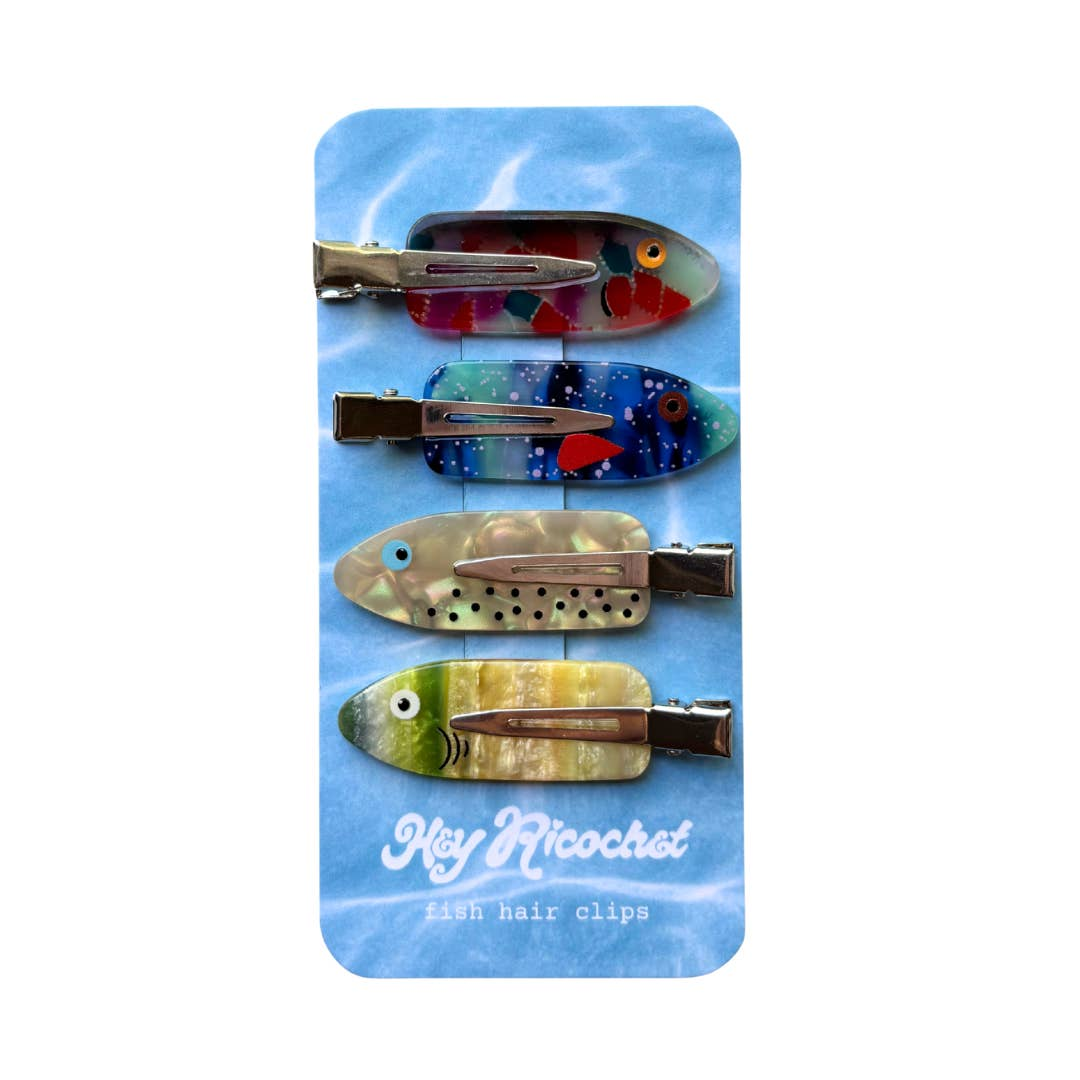 Tackle Box Hair Clip Set - Swirl