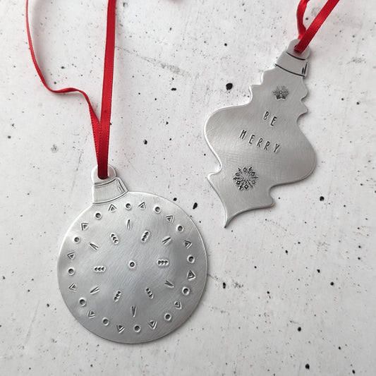 Stamped Ornament Workshop : 1 - 1.5 hours