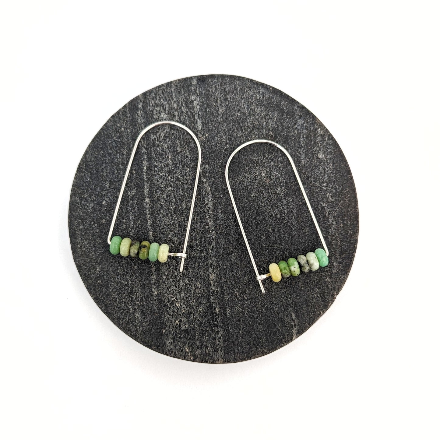 Arch Hoops : Chrysoprase