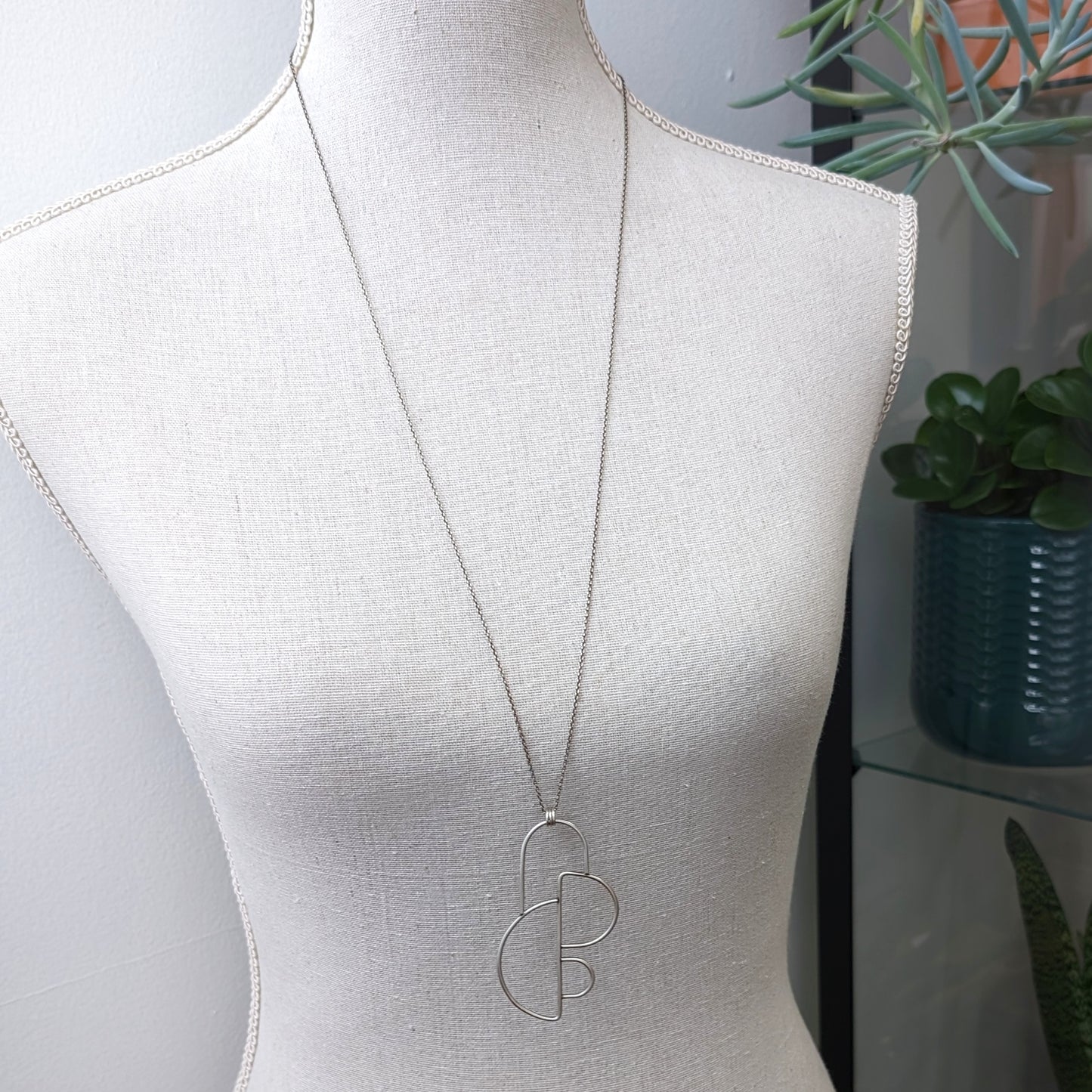 Abstract Pendant Necklace