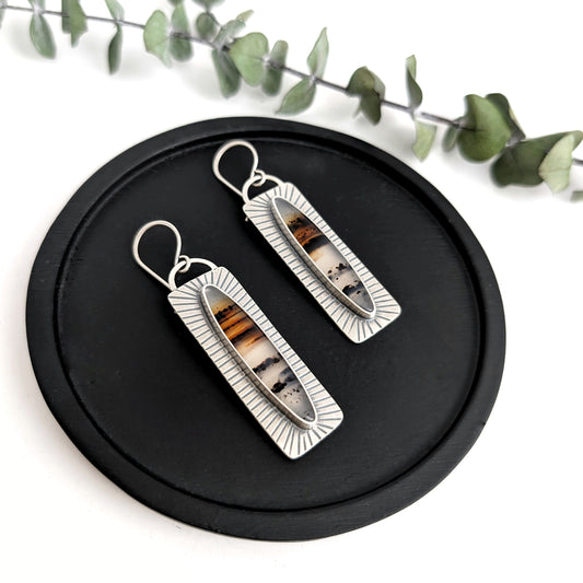 Montana Agate Statement Earrings