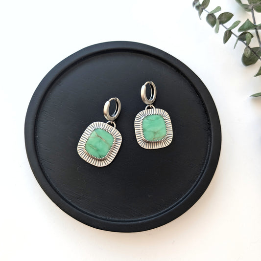 Utah Variscite Dangle Earrings