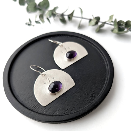 Amethyst Statement Earrings