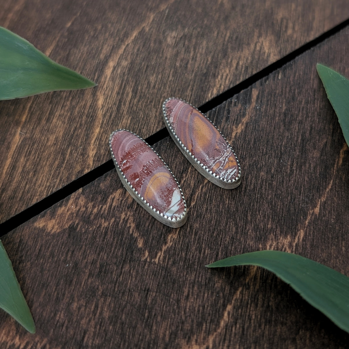 Owyhee Dendritic Jasper Stud Earrings