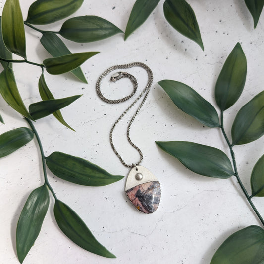Indian Blanket Jasper Pendant Necklace