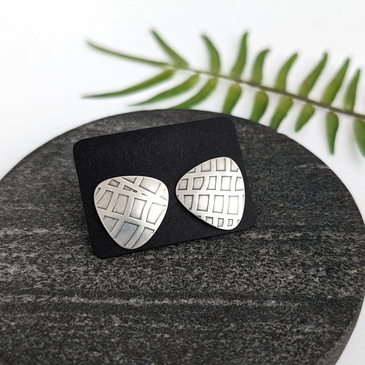 Textured Sterling Silver Studs
