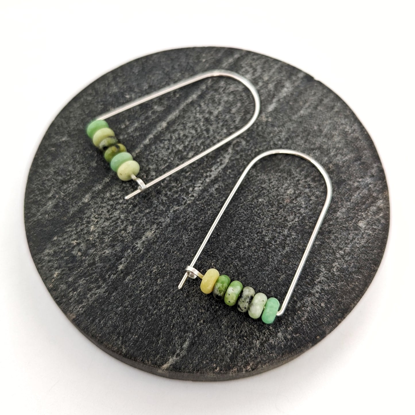 Arch Hoops : Chrysoprase