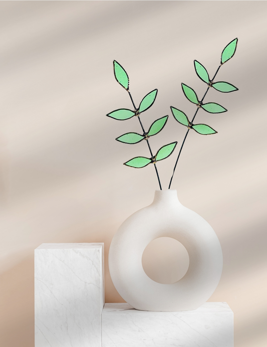 Glass Sprig - Light Green