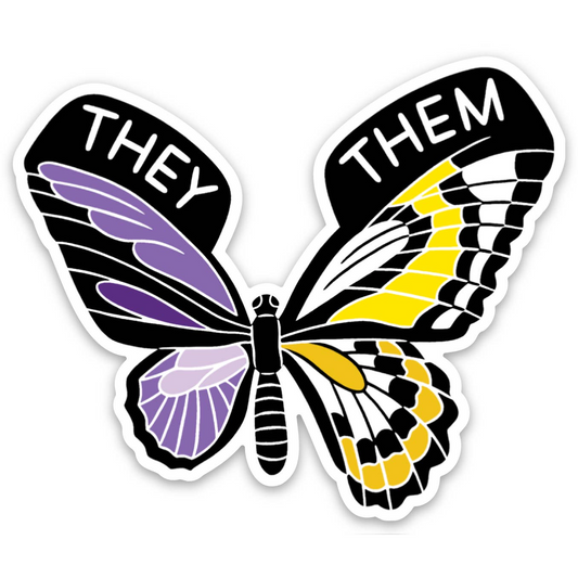 Sticker - Non-Binary Butterfly