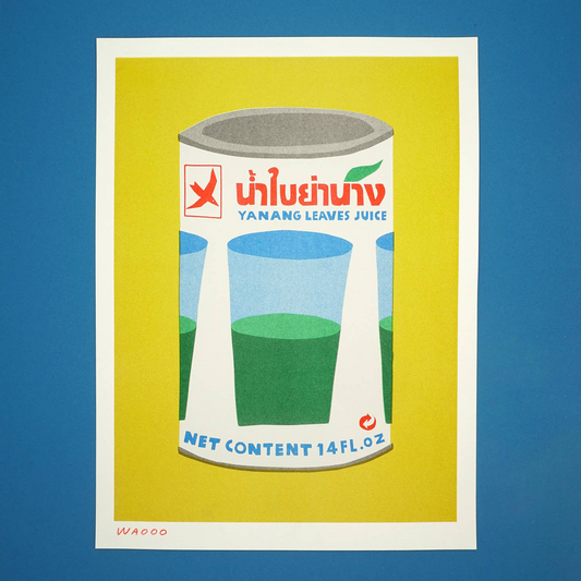 Risograph Print - Canned Yanang Leaves