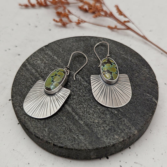 Bamboo Mountain Turquoise Statement Earrings